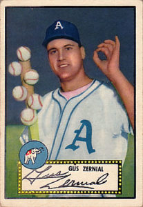 1952 Topps Gus Zernial